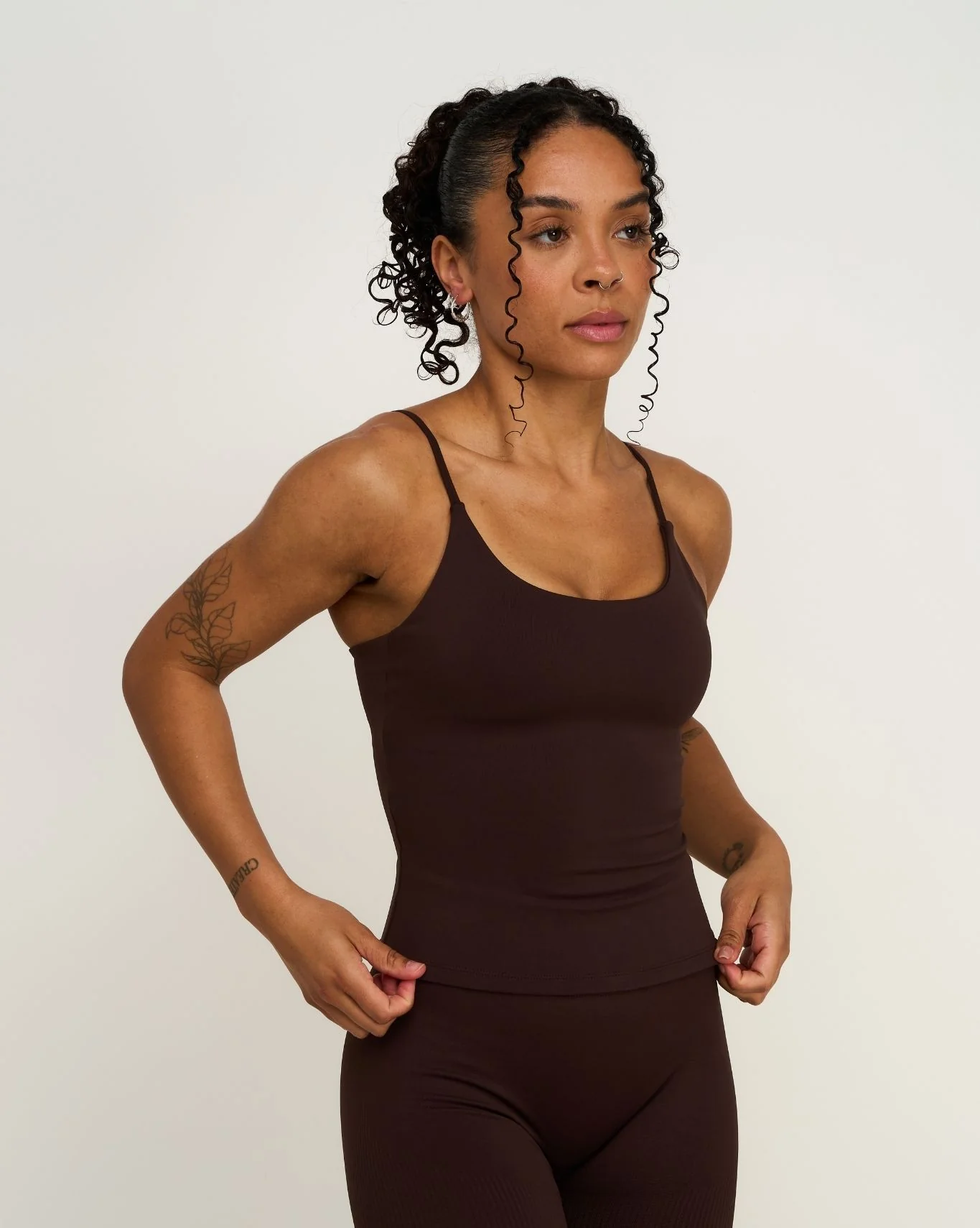 Elevate™ Sculpting Seamless Scoop Neck Cami | Coffee - Image 2