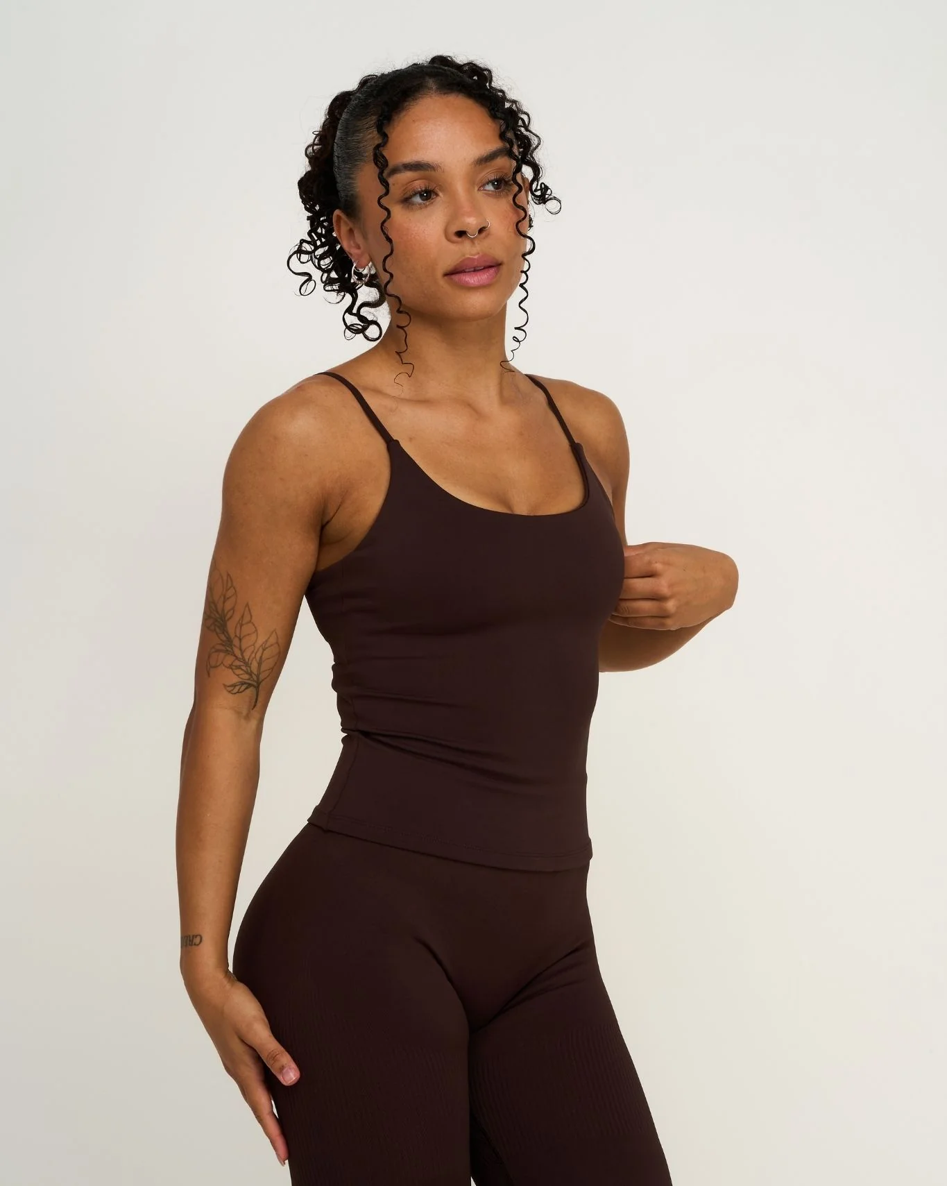 Elevate™ Sculpting Seamless Scoop Neck Cami | Coffee - Image 5