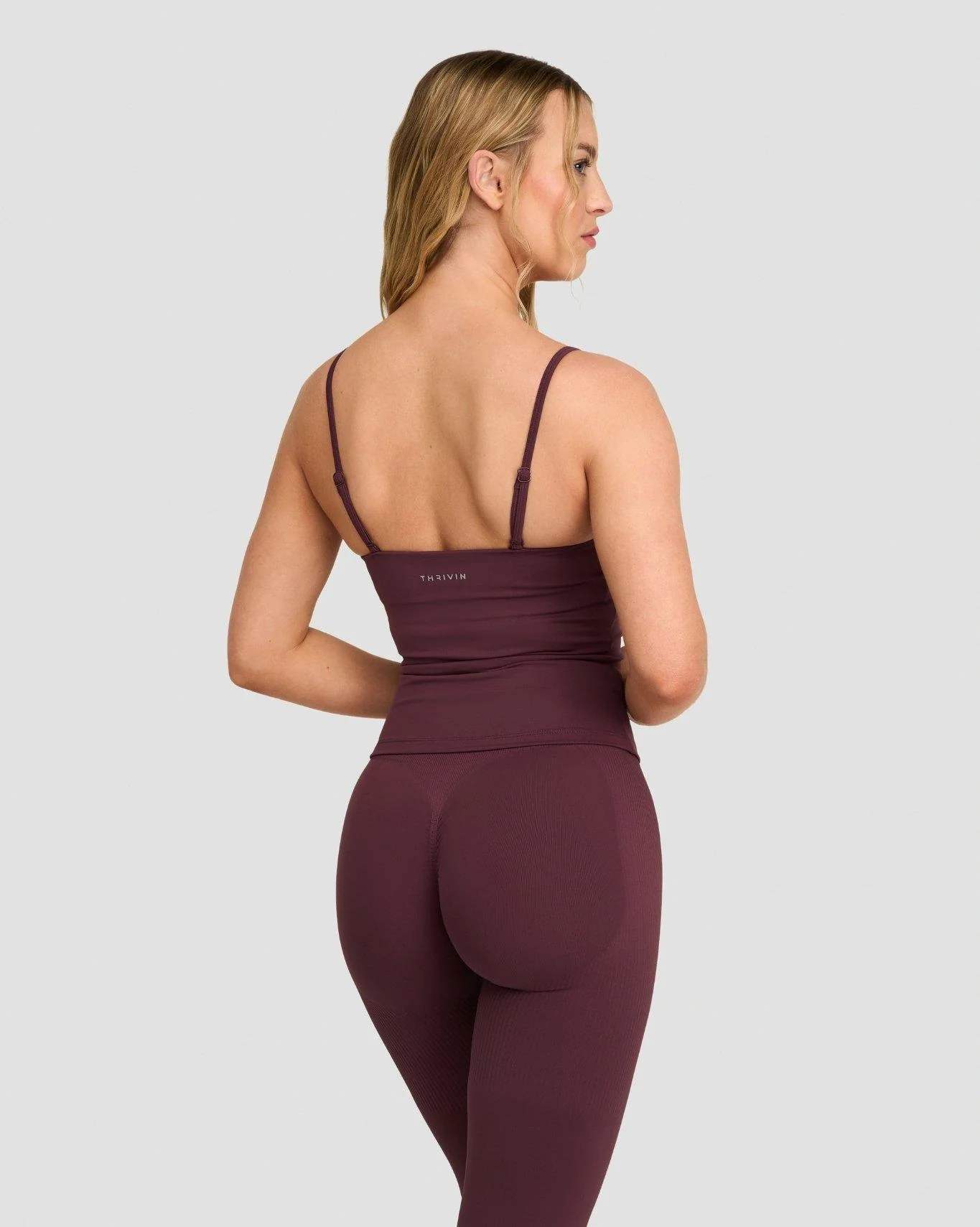 Elevate⢠Sculpting Seamless Scoop Neck Cami | Dark Mauve - Image 2