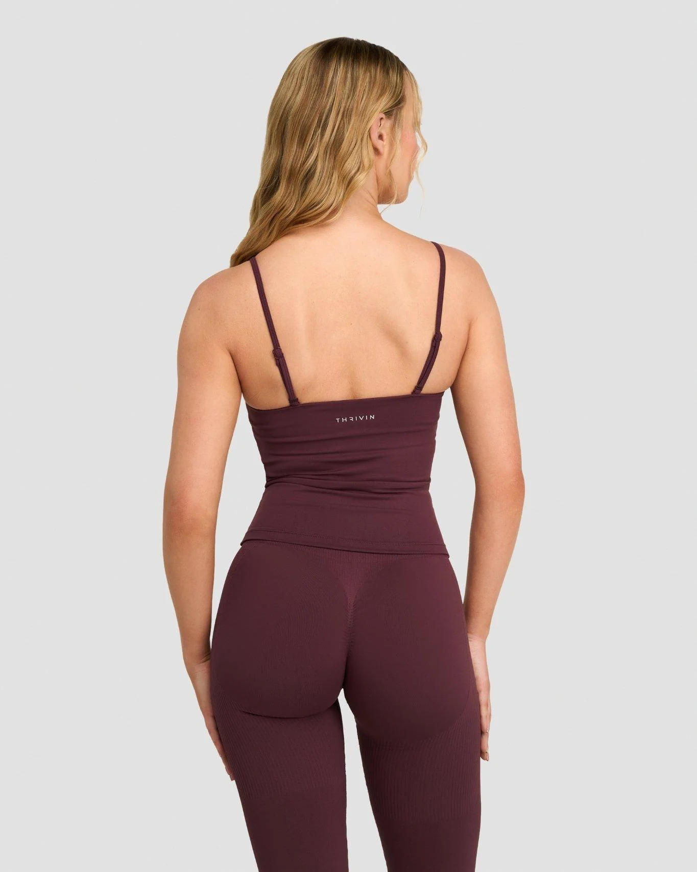 Elevate⢠Sculpting Seamless Scoop Neck Cami | Dark Mauve - Image 4