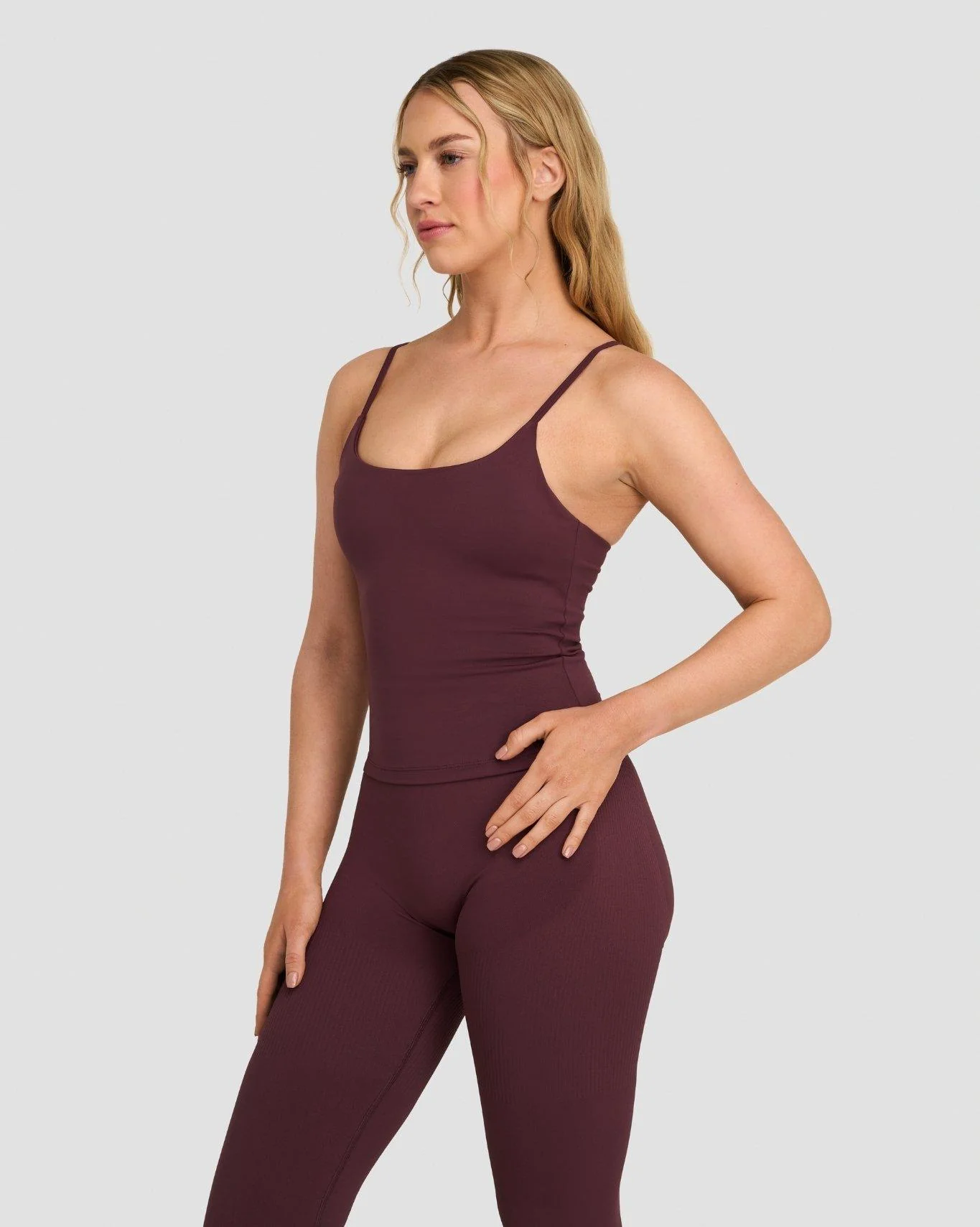 Elevate⢠Sculpting Seamless Scoop Neck Cami | Dark Mauve - Image 5
