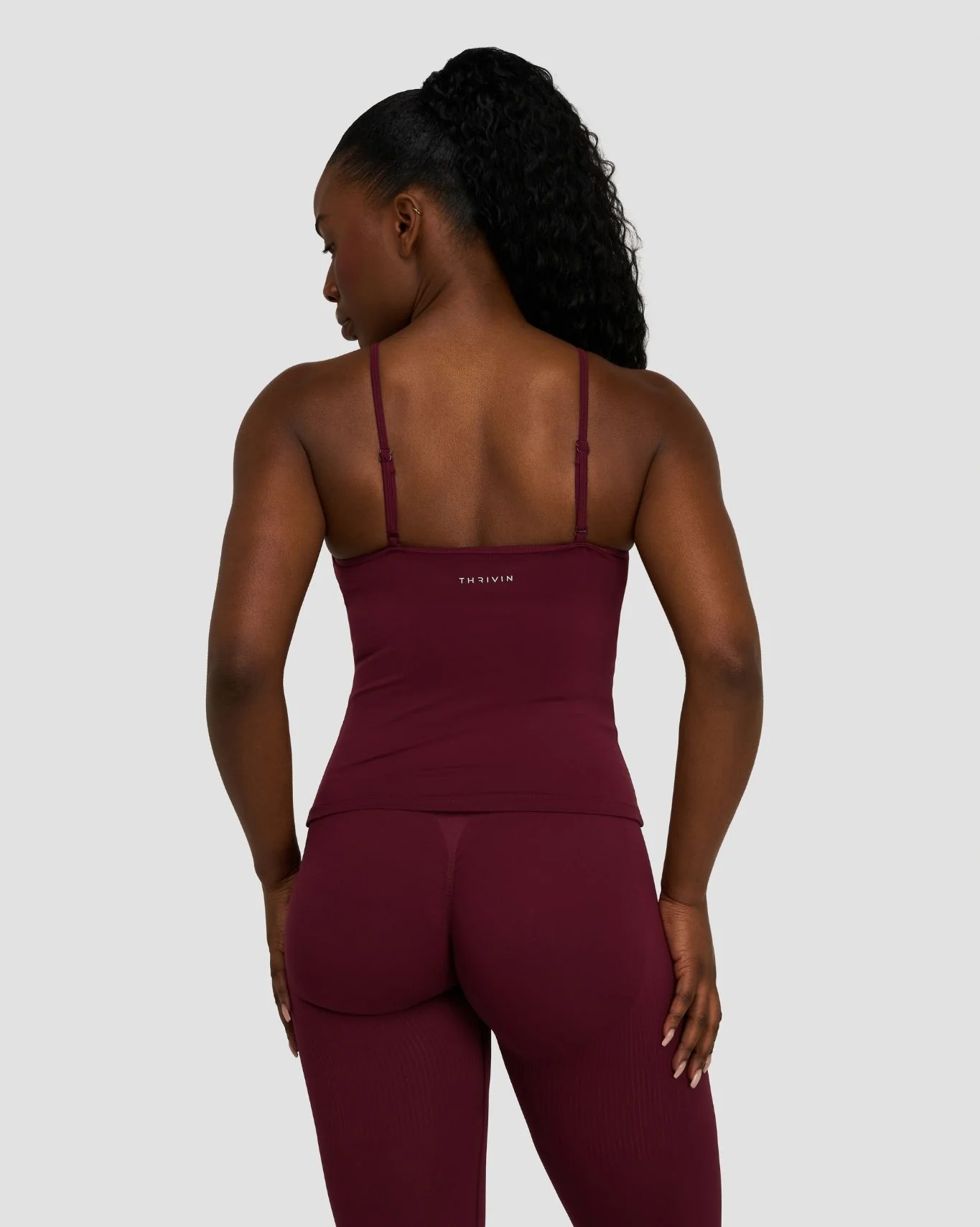 Elevate™ Sculpting Seamless Scoop Neck Cami | Merlot - Image 2