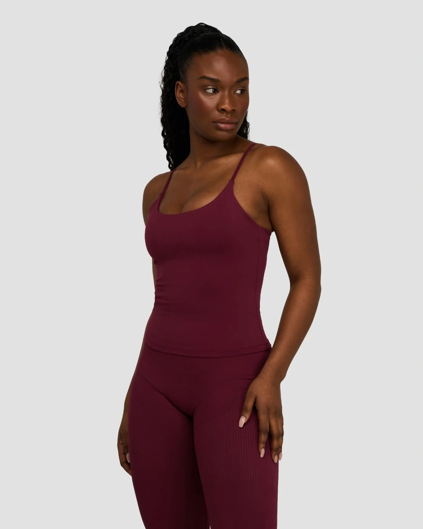 Elevate™ Sculpting Seamless Scoop Neck Cami | Merlot - Image 3