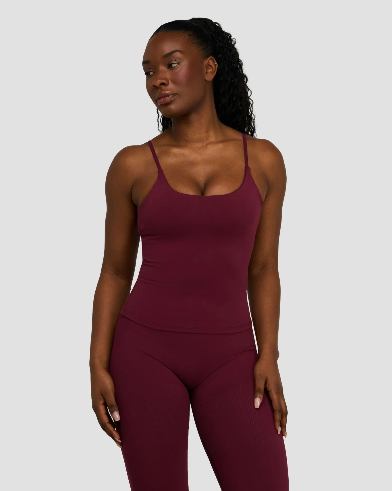 Elevate™ Sculpting Seamless Scoop Neck Cami | Merlot - Image 5