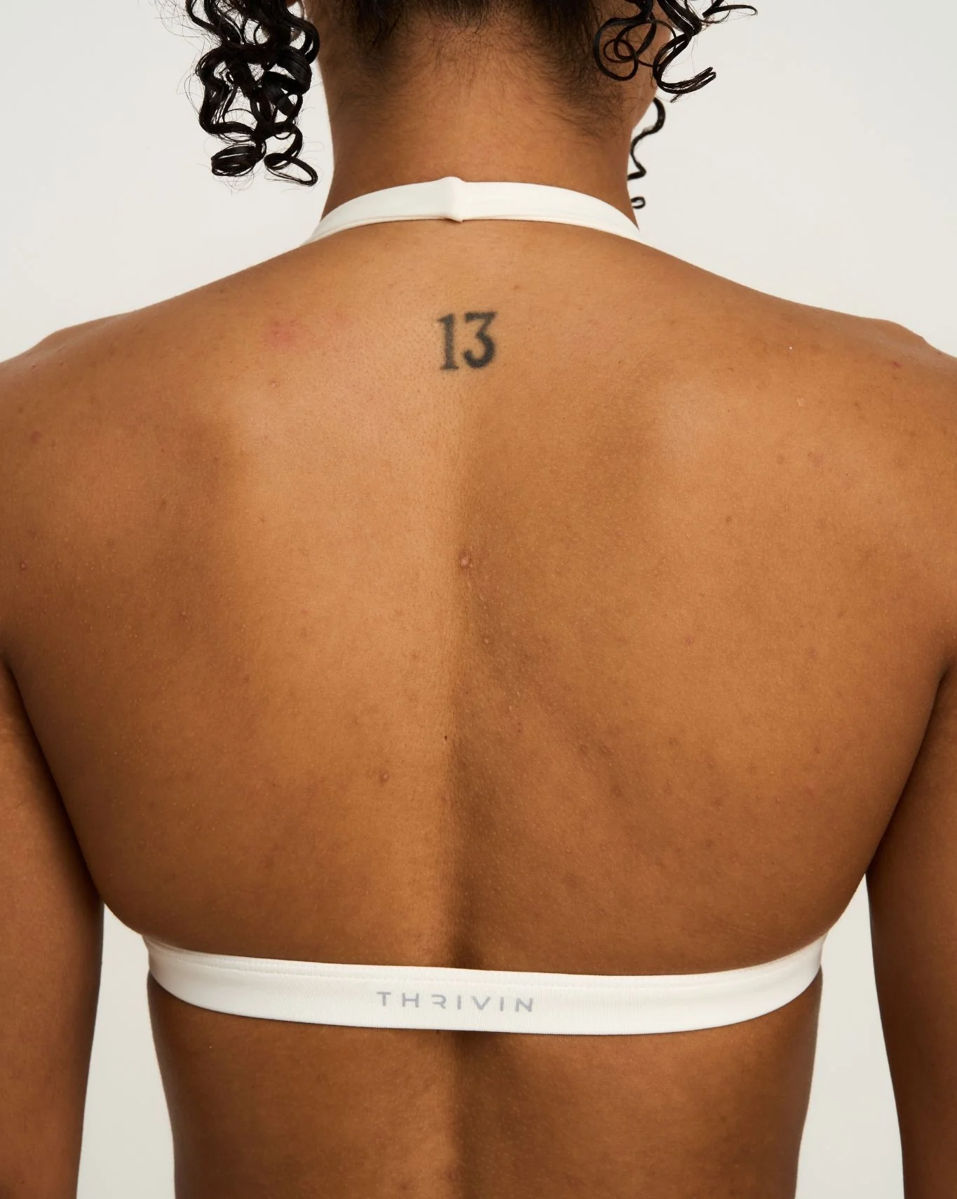 Elevate™ Sculpting Seamless V-Neck Halter Bra | Cream - Image 6