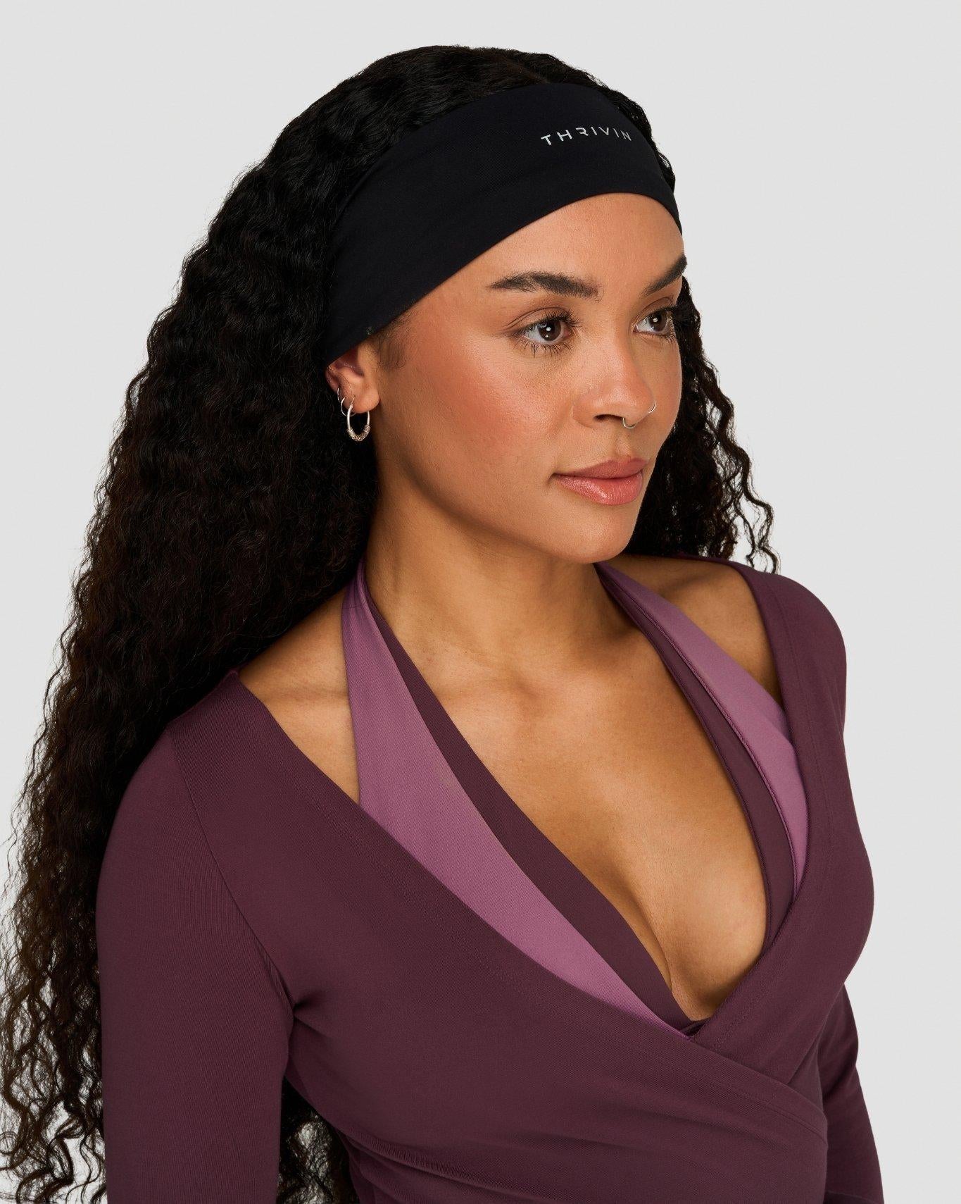 Elevate™ Sculpting Seamless V-Neck Halter Bra | Orchid Mauve - Image 6