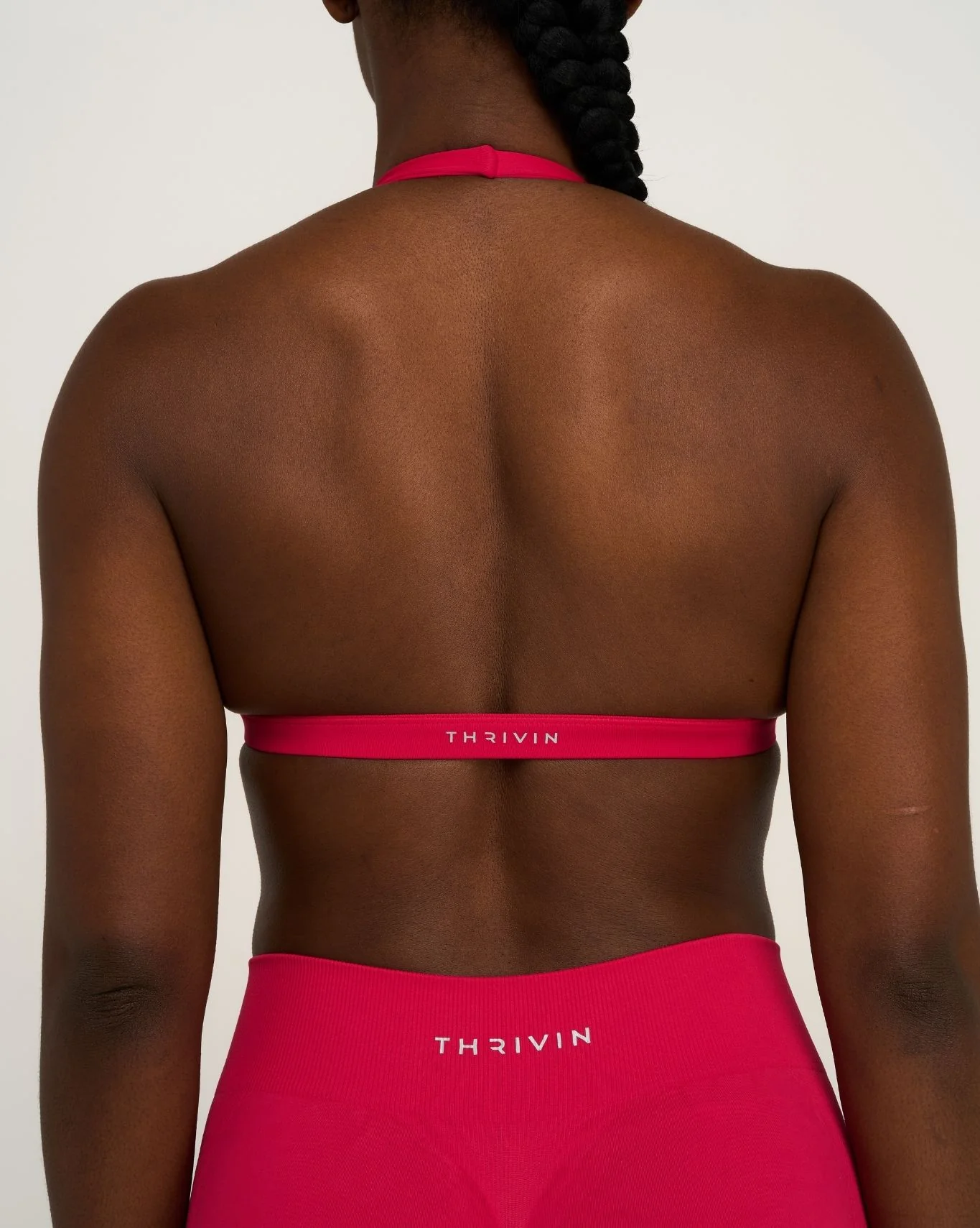 Elevate™ Sculpting Seamless V-Neck Halter Bra | Strawberry - Image 6