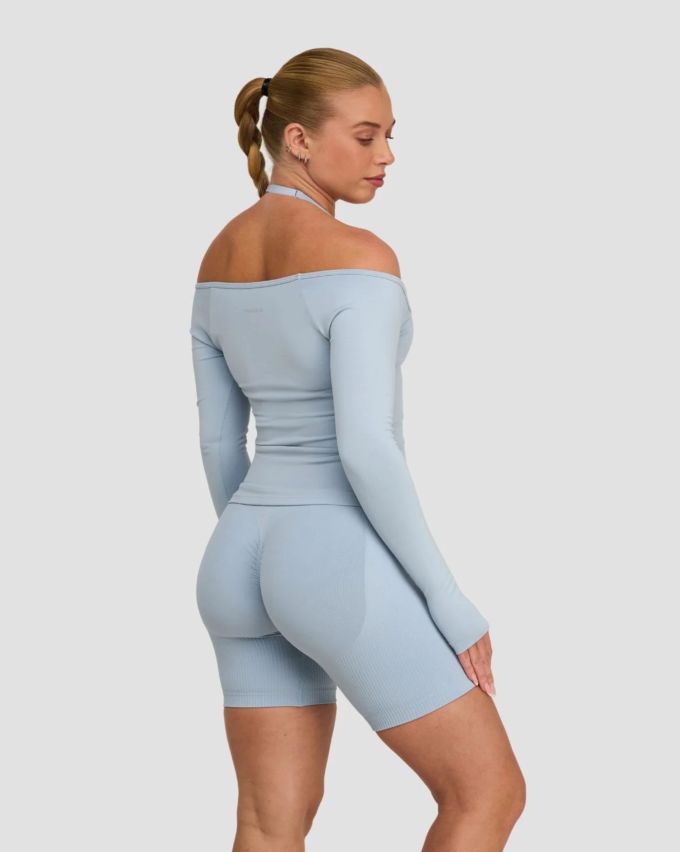 Elevate⢠Sculpting Seamless V-Neck Top | Blue Haze - Image 5