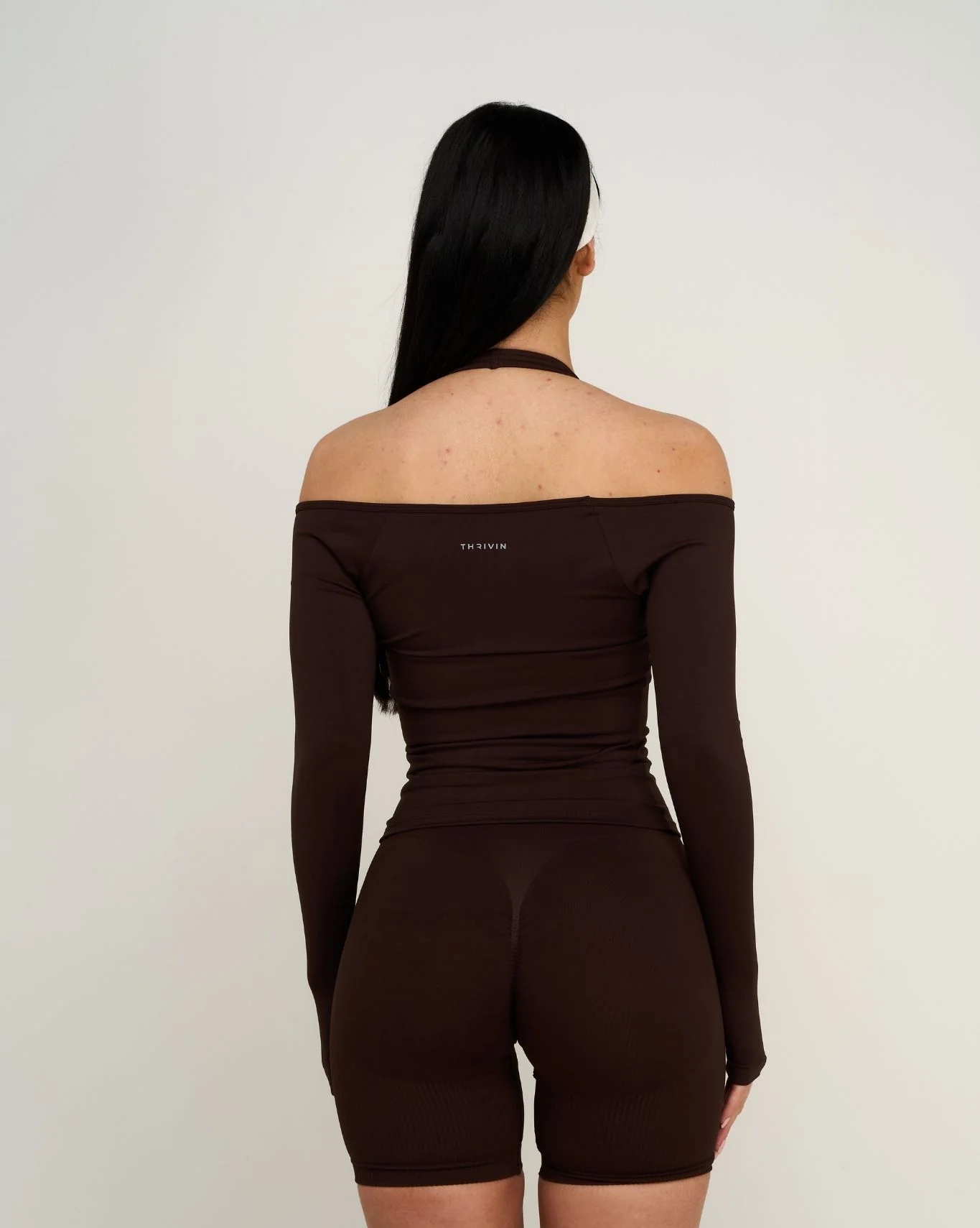 Elevate™ Sculpting Seamless V-Neck Top | Coffee - Image 2