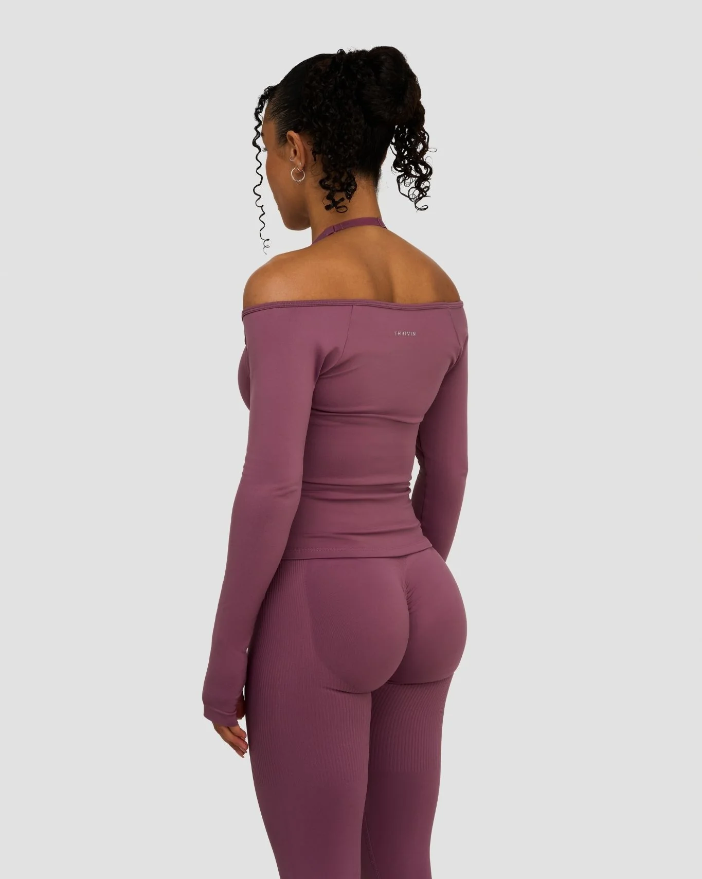 Elevate⢠Sculpting Seamless V-Neck Top | Orchid Mauve - Image 3