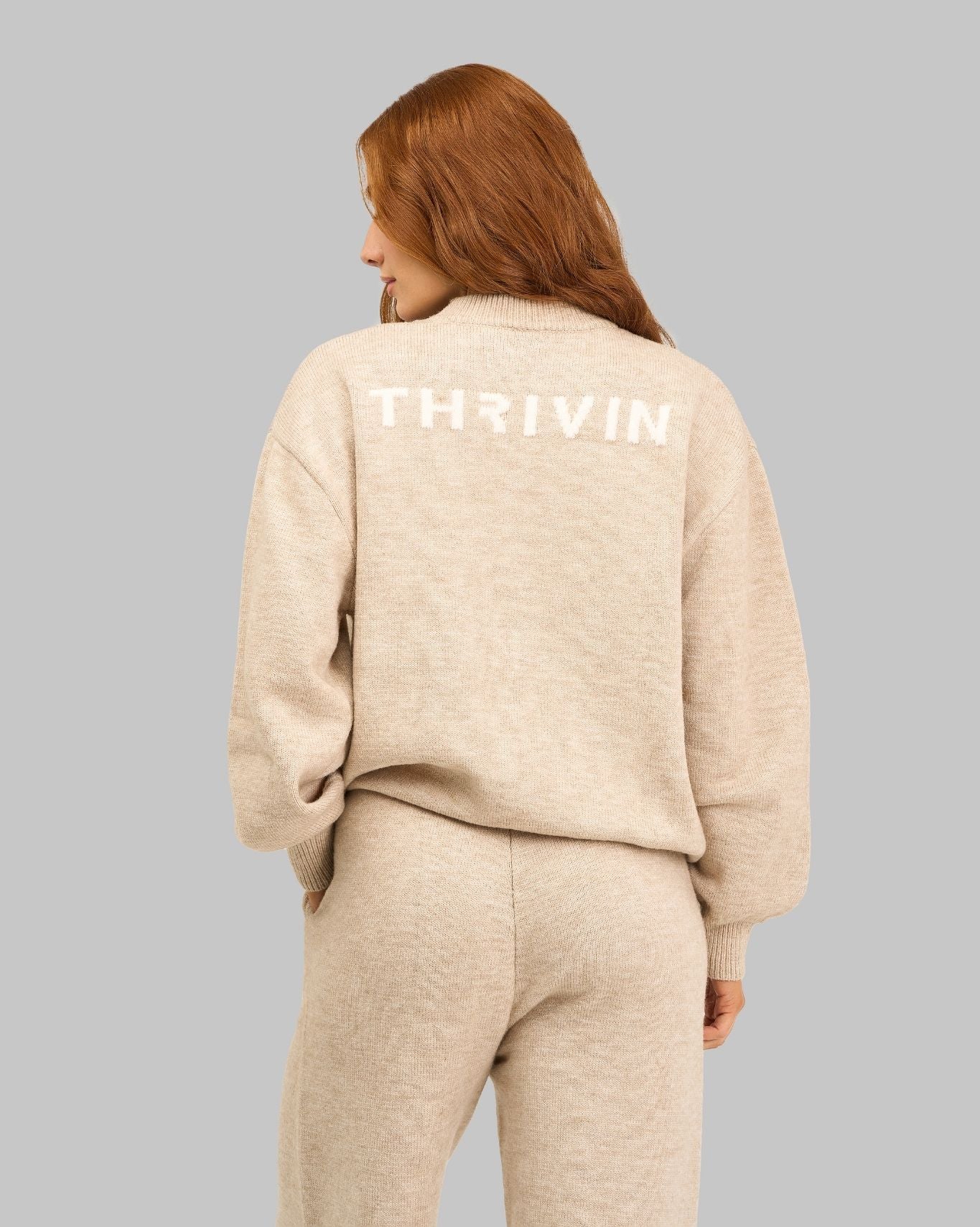 Essential Knitted Sweater | Oat - Image 2