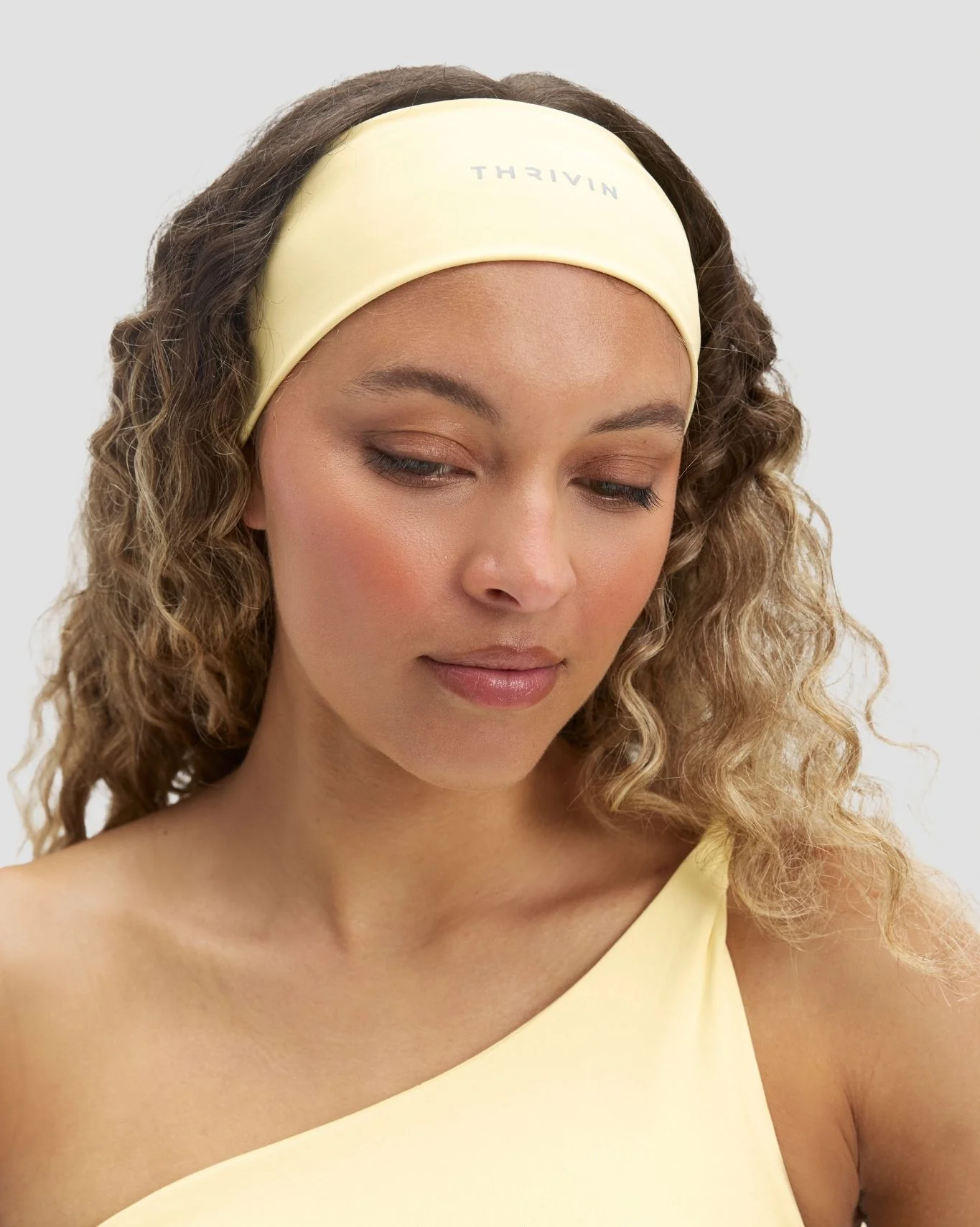 The Essential Collection Chrome Logo Headband | Golden Butter - Image 4