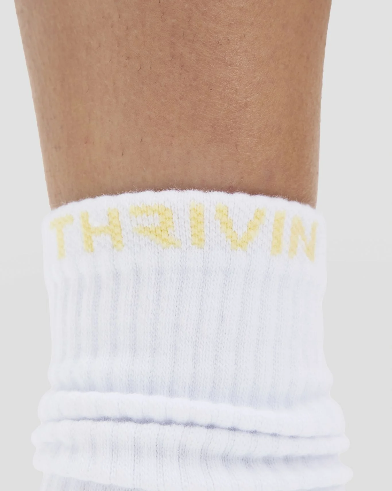 THRIVIN Long Crew Socks | Golden Butter - Image 3