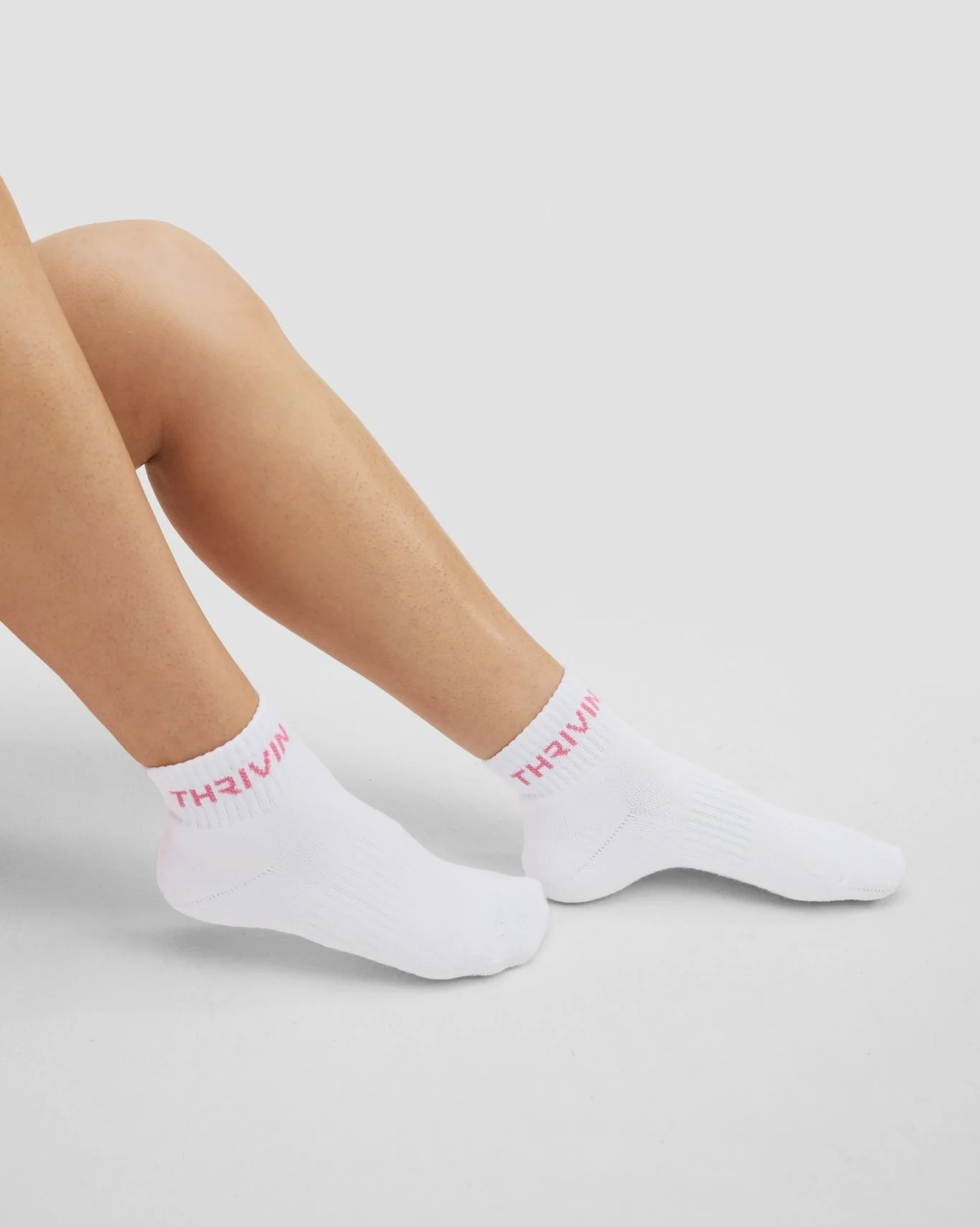 THRIVIN Mid Socks | Bubble Pink - Image 2