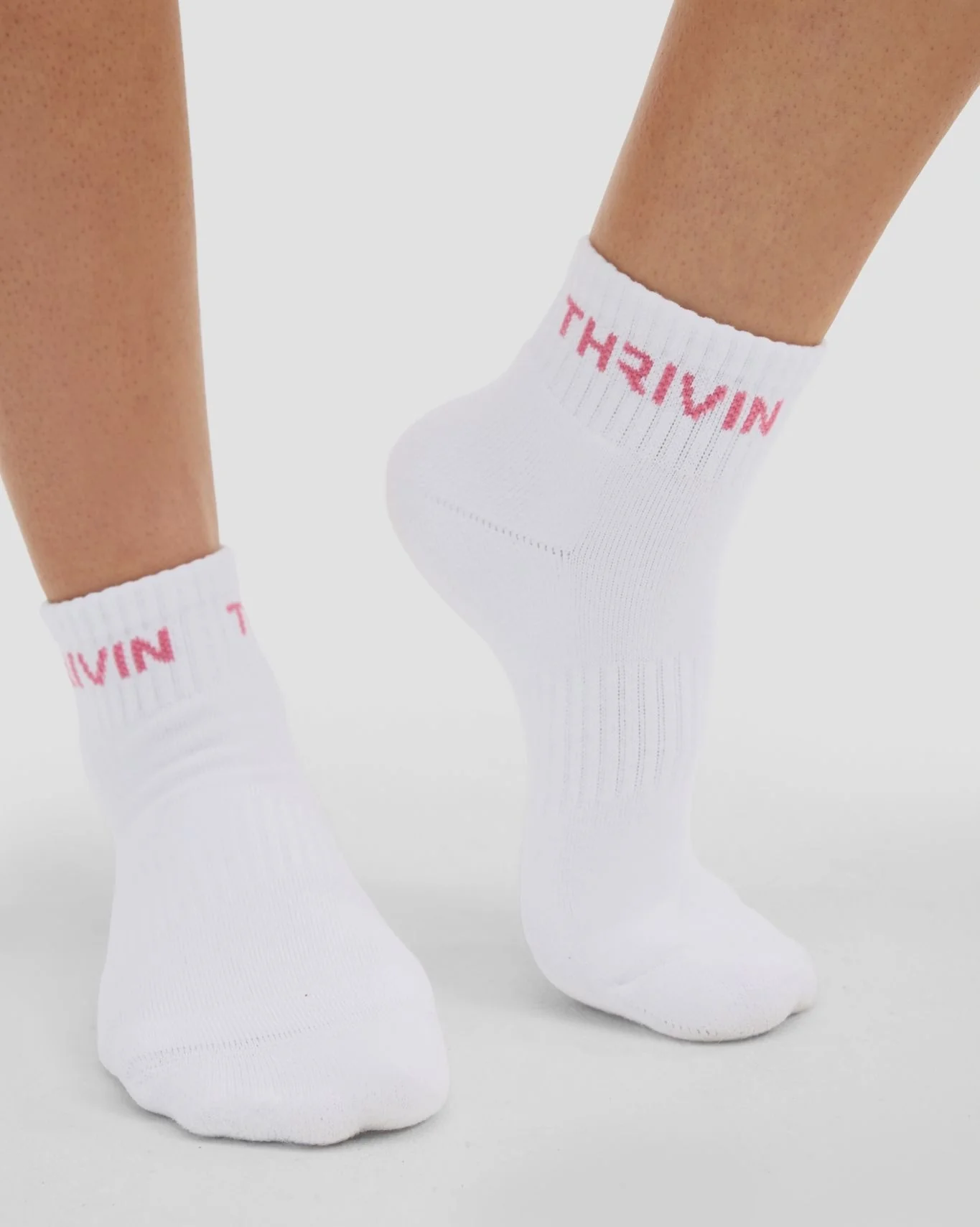 THRIVIN Mid Socks | Bubble Pink - Image 3