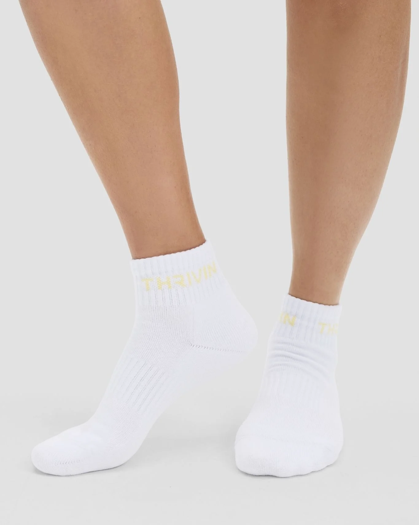 THRIVIN Mid Socks | Golden Butter - Image 2