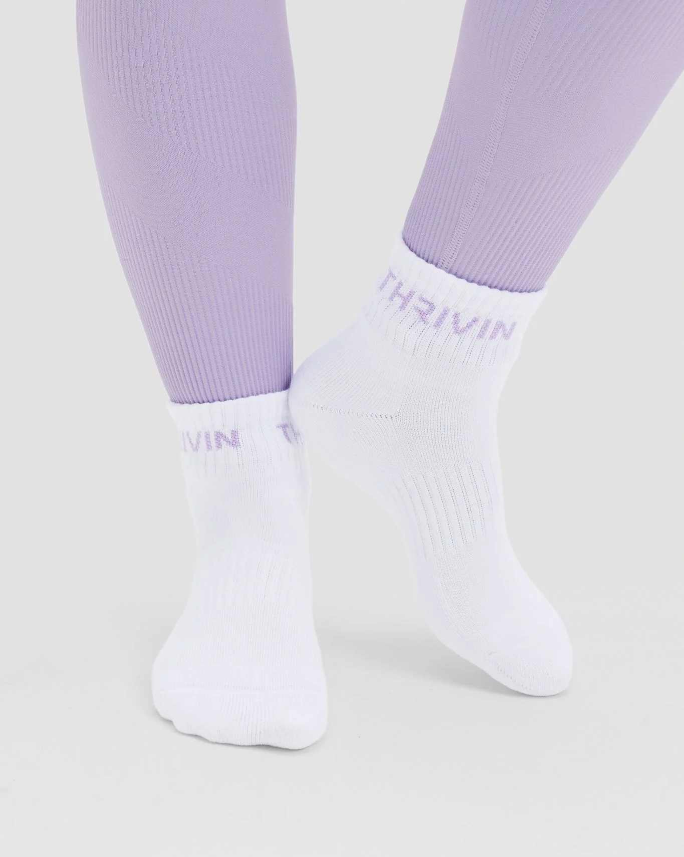 THRIVIN Mid Socks | Lilac - Image 2