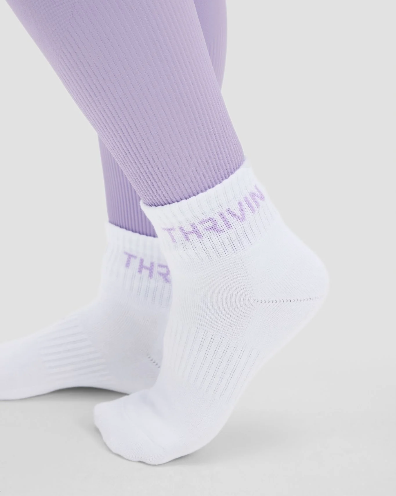 THRIVIN Mid Socks | Lilac - Image 4